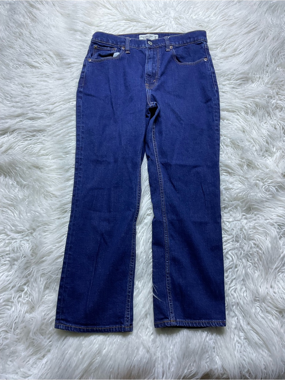 Abercrombie The Ankle Straight Ultra High Rise Jeans